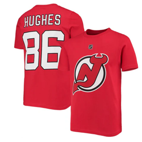 T-SHIRT NHL NEW JERSEY HUGUES JR